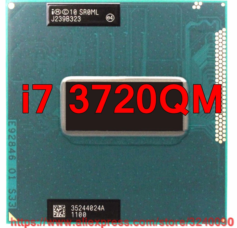 Оригинальный процессор lntel Core i7 3720qm SR0ML 6 мб кэш памяти 2 3 ггц четырехъядерный для