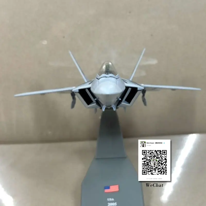Амер 1/100 весы военная модель игрушки ВВС США F 22 Raptor Истребитель литой