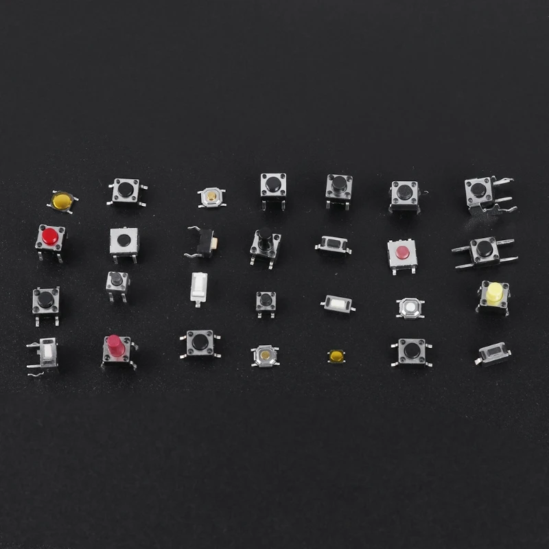 28 Types 280pcs Tactile Push Button Switch Car Remote Button Microswitch Tools Part For Car Remote Air Conditioning