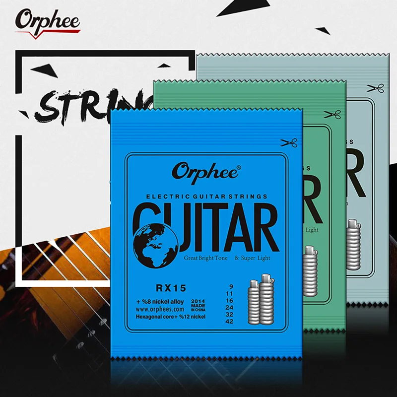 1 комплект в Никель покрытием Сталь гитарные струны для Электрогитары с