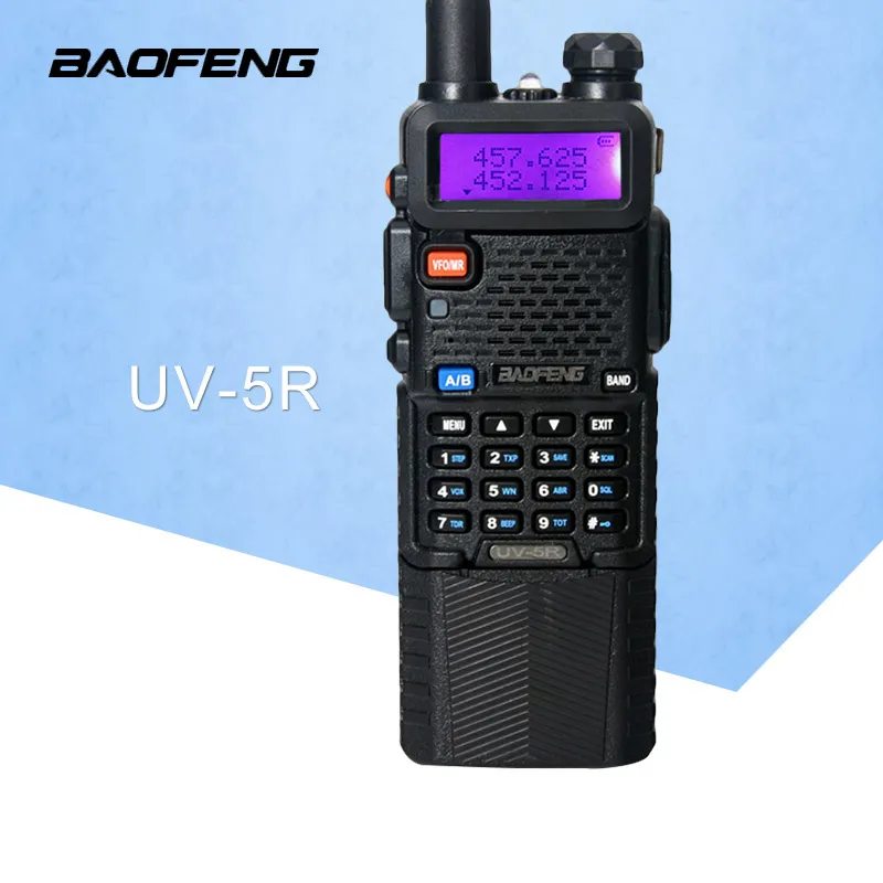 Baofeng UV-5R 3800mAh Портативная рация 5 Вт Двухдиапазонная рация UHF 400-520MHz VHF 136-174MHz UV 5R двухсторонняя портативная рация