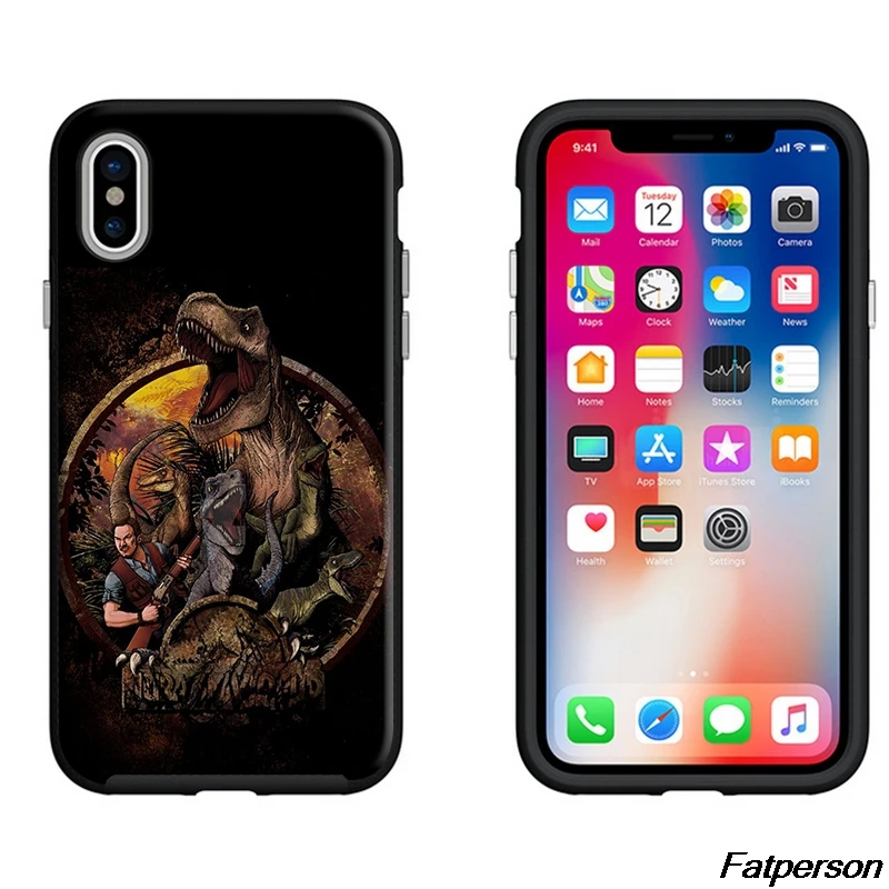 Jurassic World Fallen Kingdom For Samsung s9plus Black Soft Silicone Cover Case Apple iPhone 5s 6 6s 7 8plus X10 Coque cases | Мобильные