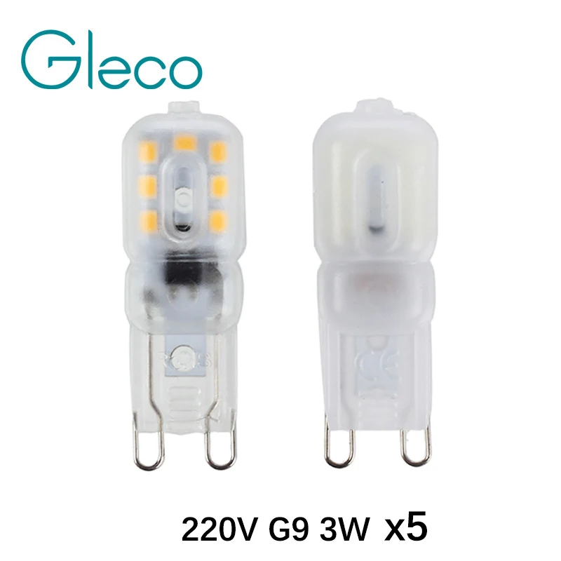 Светодиодная лампа G9 SMD 2835 360 в переменного тока 3 Вт 5 шт.|g9 led bulb|g9 lampled bulb |
