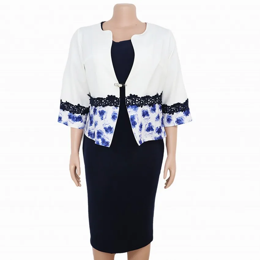 Комплект из двух предметов облегающее офисное платье для женщин элегантные