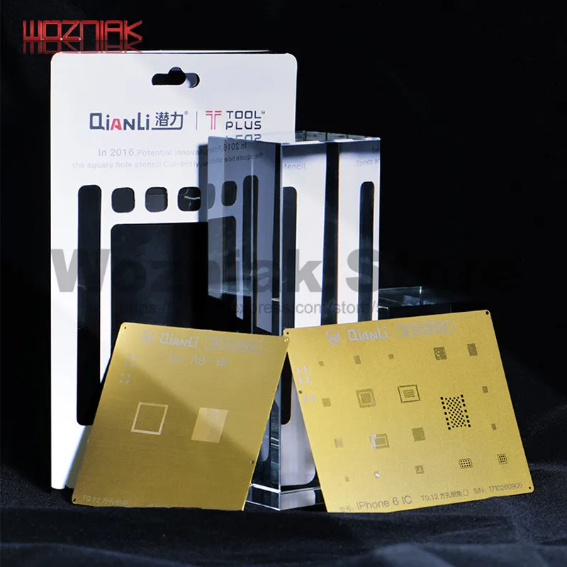 QIANLI IOS золотой 2D 3D реболлинг Золотой трафарет NAND базовый Диапазон IC/CPU A8 A9 A10 A11