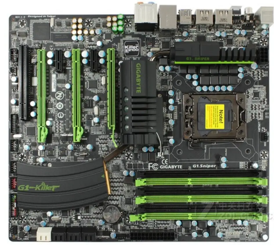 Для Gigabyte GA G1.Sniper оригинальная б/у настольная материнская плата USB3.0 X58 Socket LGA 1366 DDR3 в