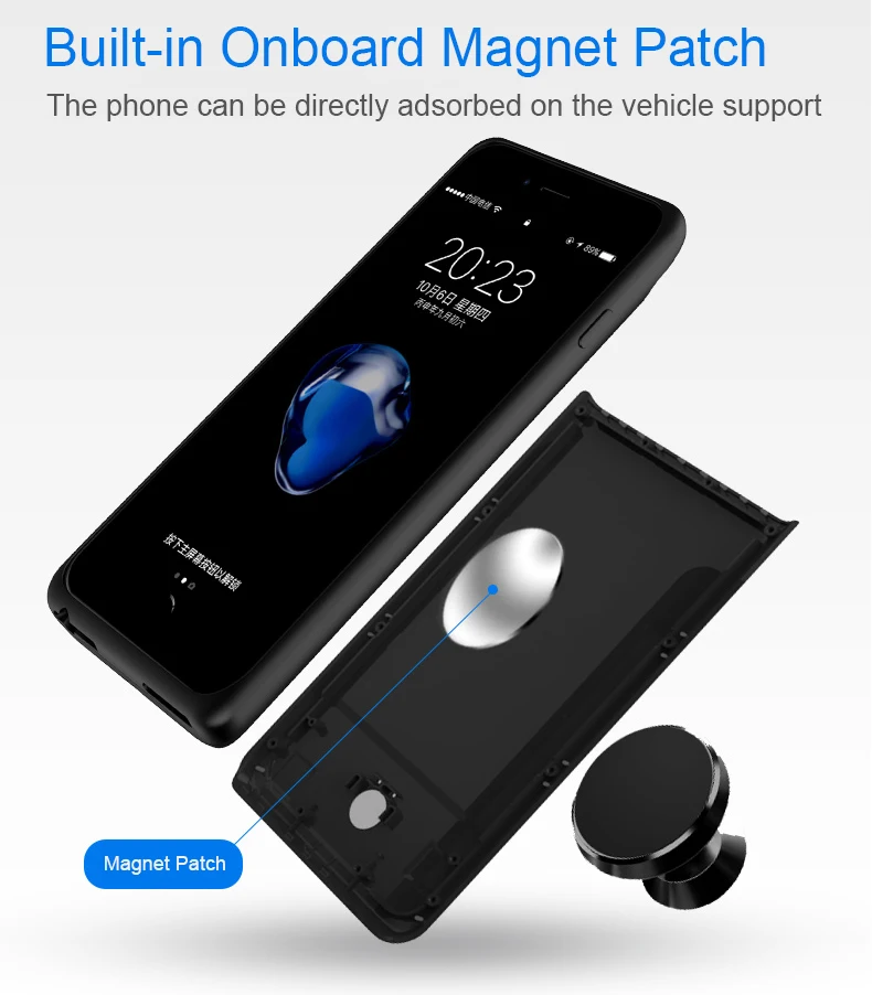 Чехол аккумулятор для iphone 7 8 Plus 7000 мАч|Чехлы с аккумулятором| |