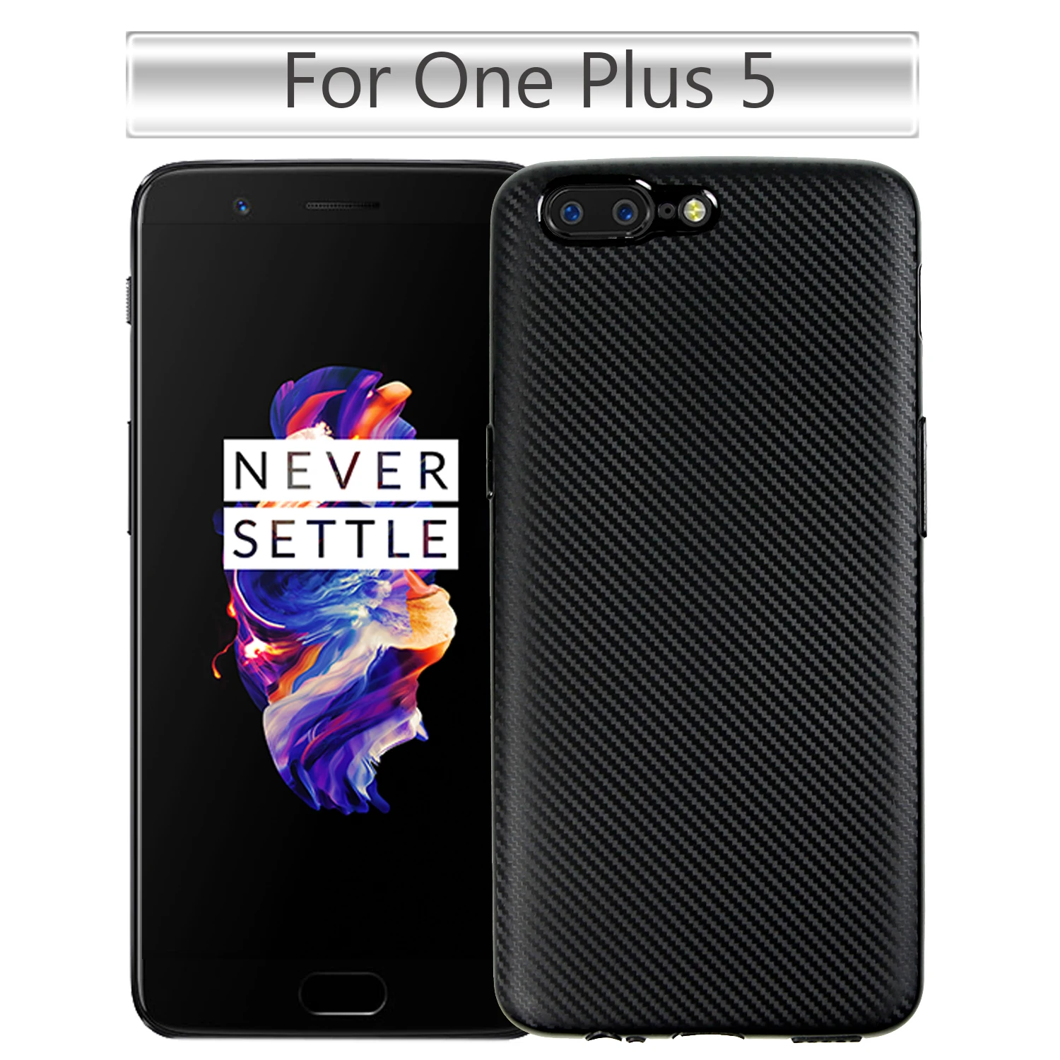 For OnePlus 3 3T 5 Case Slim Carbon Fiber Texture Flexible Soft TPU Cover One Plus Silicone Rubble Phone Protective Shell Bag |