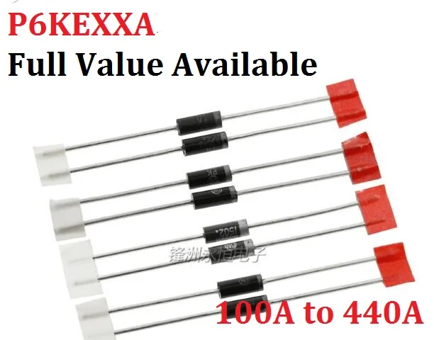 Светодиод TVS P6KE100A P6KE150A P6KE160A P6KE180A P6KE200A P6KE220A P6KE250A P6KE300A P6KE350A P6KE400A P6KE440A бесплатная