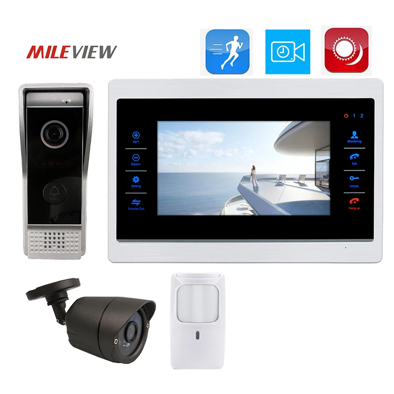 Бесплатная доставка 800TVL HD 7 &quotЭкран видео телефон двери переговорное устройство