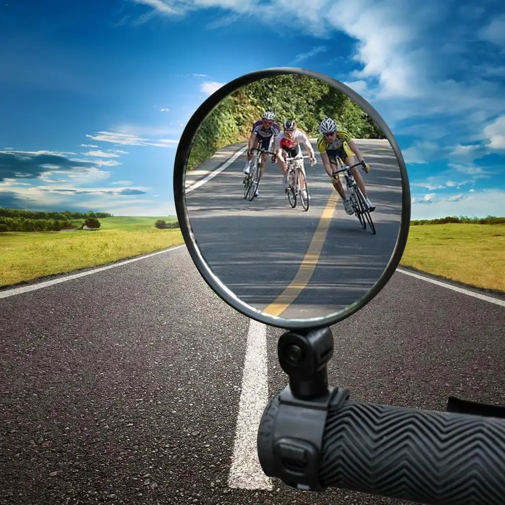 

Universal Bicycle Rearview Handlebar Mirrors Cycling Rear View MTB Bike Silicone Handle Rearview Mirror Bike Accessories
