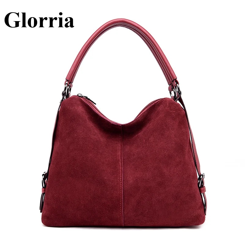 Хит продаж Женская замшевая Кожаная Сумка Хобо дизайнерская женская