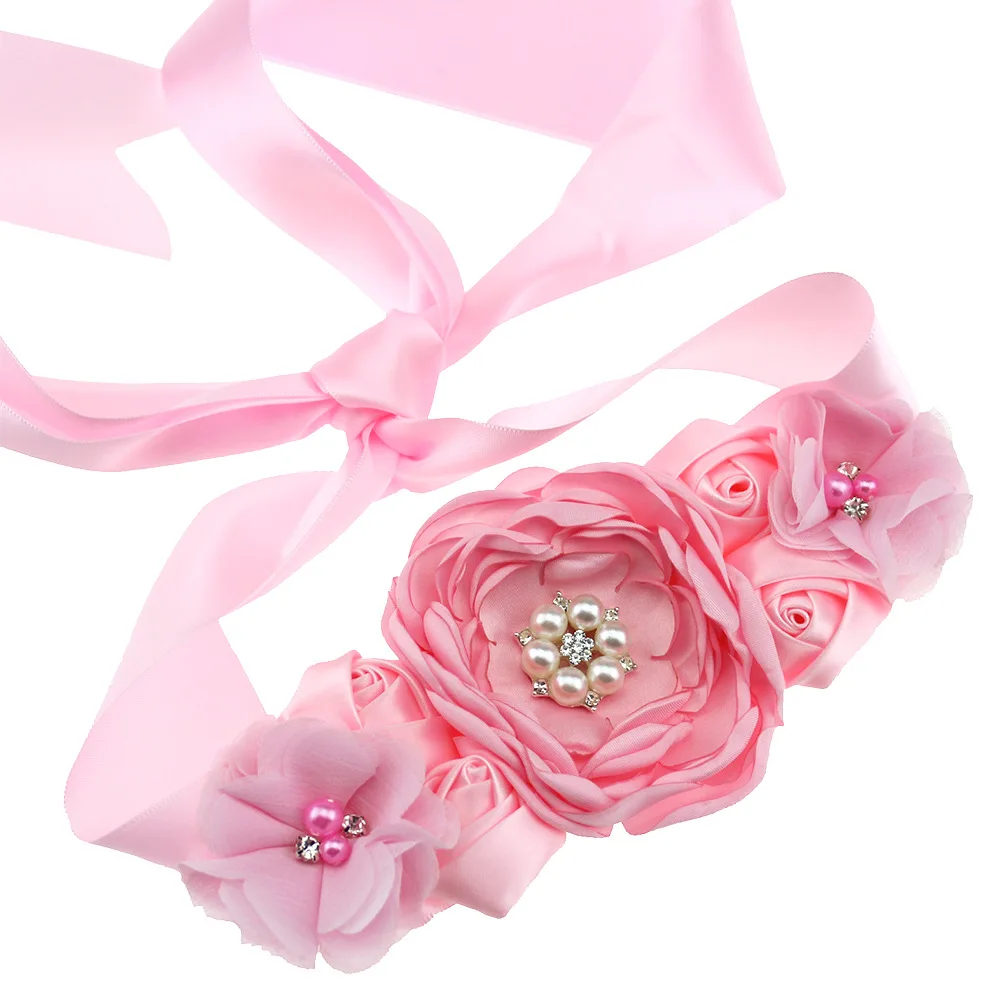 

QYFLYXUEEuropean And American Hand-made Flowers, Roses, Brides, Children's Flower Dresses, Waist Belts, Maternity Photos, Props.