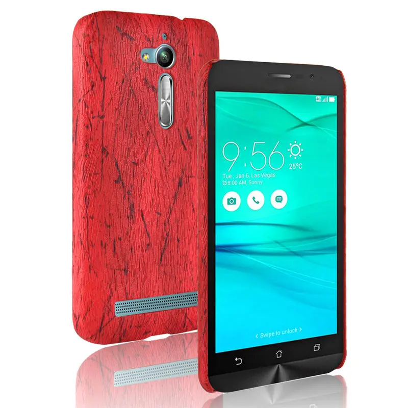 Чехол для Asus Zenfone Max Plus M1 ZB570TL Жесткий из поликарбоната с текстурой древесины +