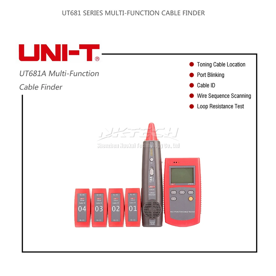 UT681A Multi Функция кабель Finder Комплект 2.0 &quotЖК дисплей Разрешение дисплея 128*6 UT 681A|cable
