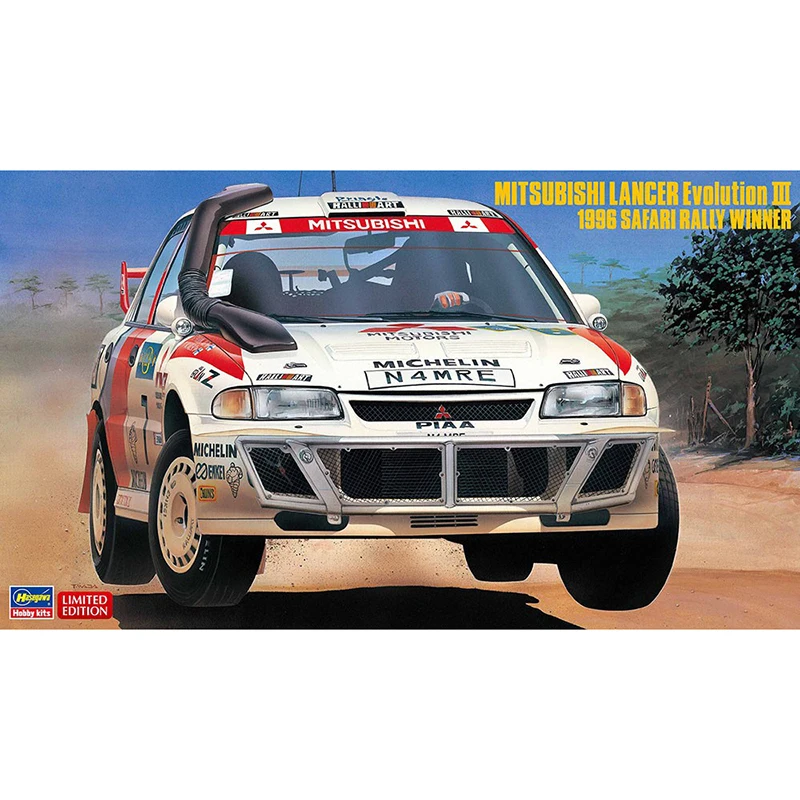 1/24 Хасэгава 20365 Mitsubishi Lancer Evolution III 1996 ралли Сафари победитель модель хобби