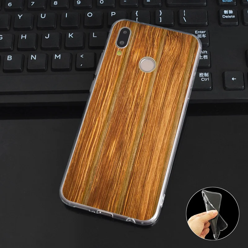DREAMFOX M154 Мягкий силиконовый чехол из ТПУ с Деревянной Стеной для huawei Honor 6A 6C 6X 7C 7X8