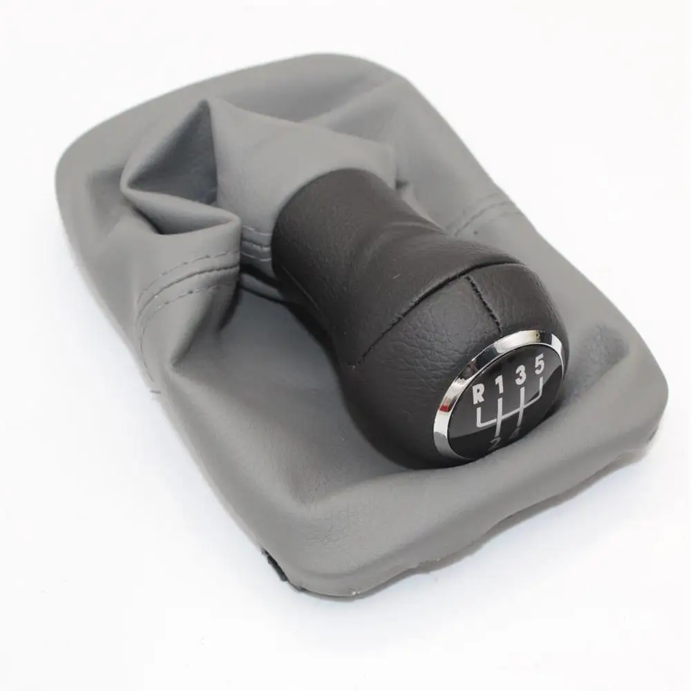Для VW Beetle 1998 1999 2000 2001 2002 2003 2004 2005 2006 2007 2008 2009 2010 Новые 5 шт/упаковка, Скорость Шестерни переключения кожаные ботинки со вставками - Название цвета: Grey Giator