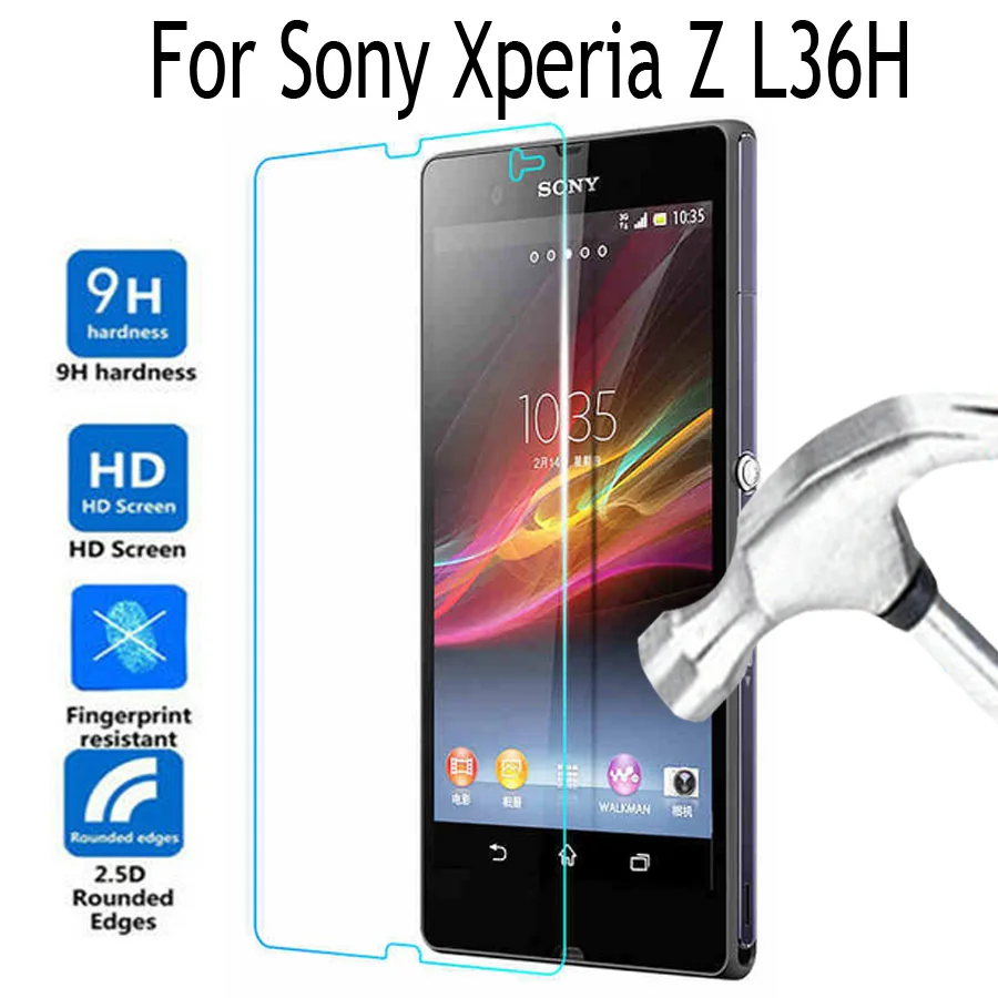 Защитная пленка для экрана из закаленного стекла Sony Xperia Z L36H мобильного телефона