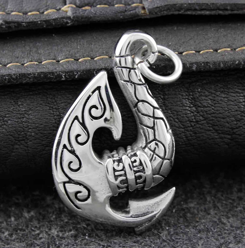 Мужская подвеска с крючком в виде рыбы из нержавеющей стали ювелирное изделие на