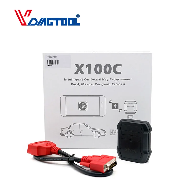 

Программатор автомобильных ключей XTOOL X100C, X100 C для Fo-rd, Mazda, Peugeot, Citroen, считыватель 4 в 1, лучше, чем F100, F108, F102