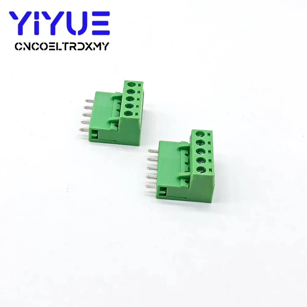 10 комплектов 5,08 5pin Клеммная вилка типа 300 В 10A 5,08 мм шаг разъем pcb винт Клеммная колодка