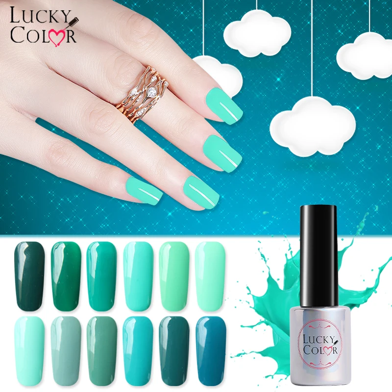 Гель лак для ногтей 12 видов цветов Pure Peacock Blue green высококачественный долговечный