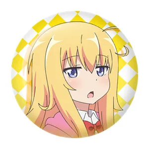 1 шт. 58 мм значок аниме Габриэль выпадение Габриэль сатанича девушка Tsukino Dakimakura ленивые девушки значки булавки брошь Кнопка значок - Окраска металла: 11