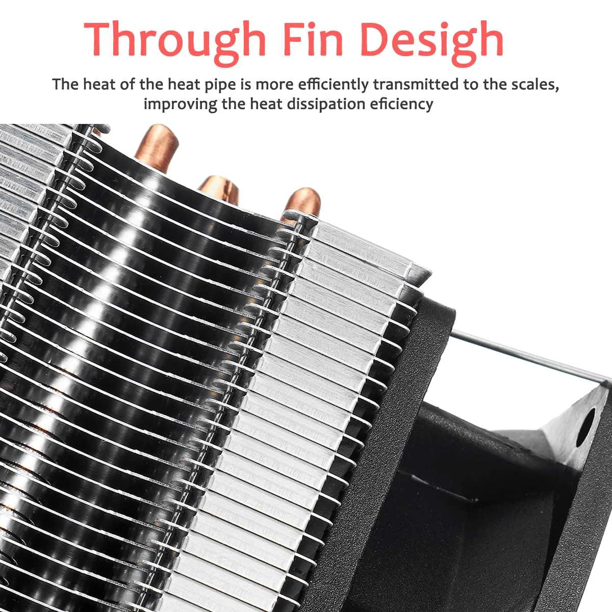 4 медных тепловых труб кулер для процессора охлаждающий вентилятор радиатор