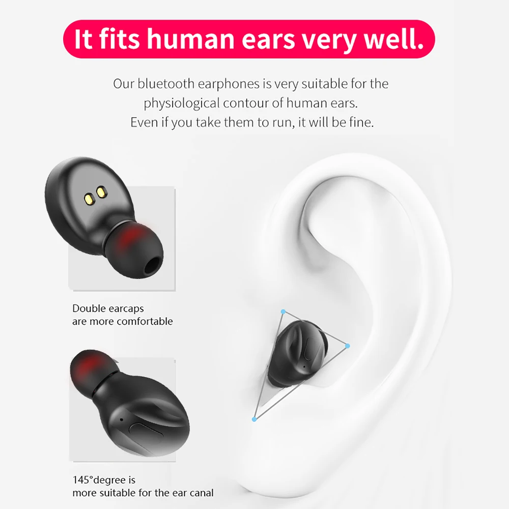 XG14 TWS Bluetooth 5,0, беспроводные наушники, мощные, в ухо, мини наушники, HiFi 5D, стерео, спортивные наушники, IP5, водонепроницаемая гарнитура, без головы