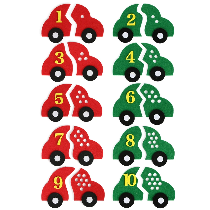 8 видов стилей детей раннего обучения войлочная ткань головоломка для вручную