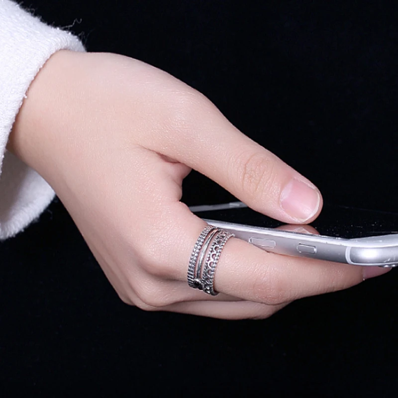 

100% Real 925 Sterling Silver Rings Vintage Jewelry For Man Special Fine Gift FR060