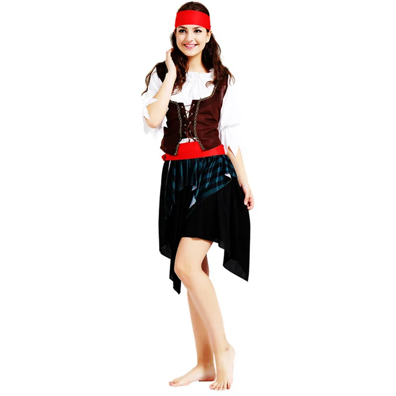 Women Lady Pirates Costume Adults Female Masquerade Cosplay Costumes Dress Party Purim Halloween Christmas|pirate costume adult|pirate costumecostume