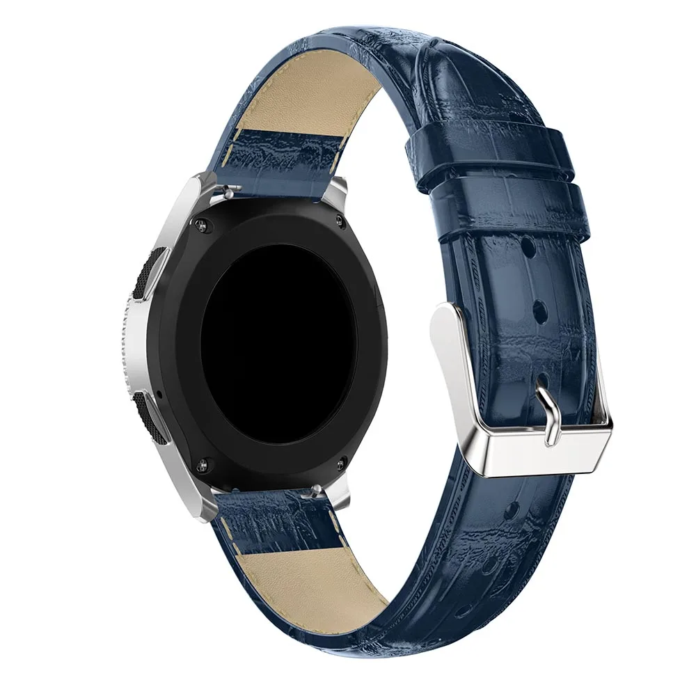20 мм ремешок для часов Samsung Galaxy Watch 42 мм/46 смарт браслет кожаный Замена запястья