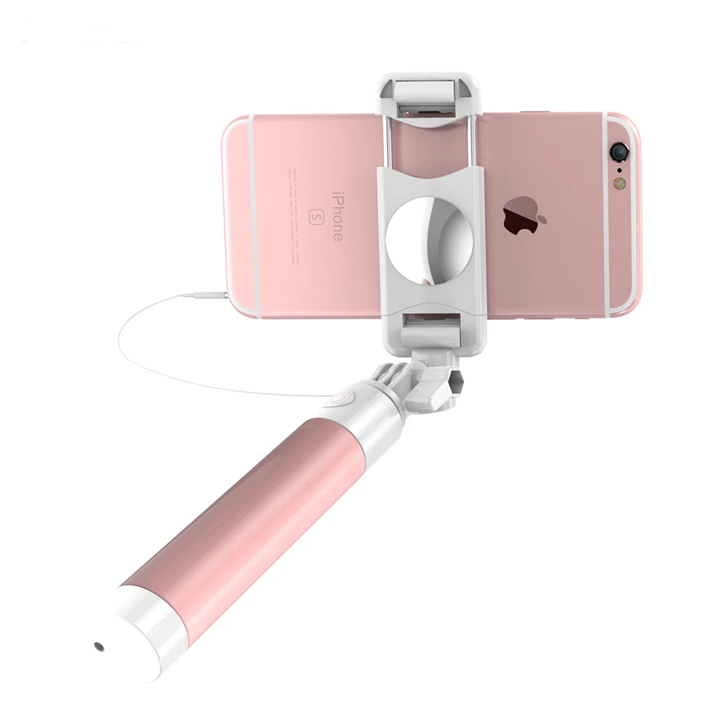 FLOVEME Mini Macaron Extendable Selfie Stick 360 Degree Rotated Portable Self Monopod For iPhone Samsung Huawei Xiaomi Universal |