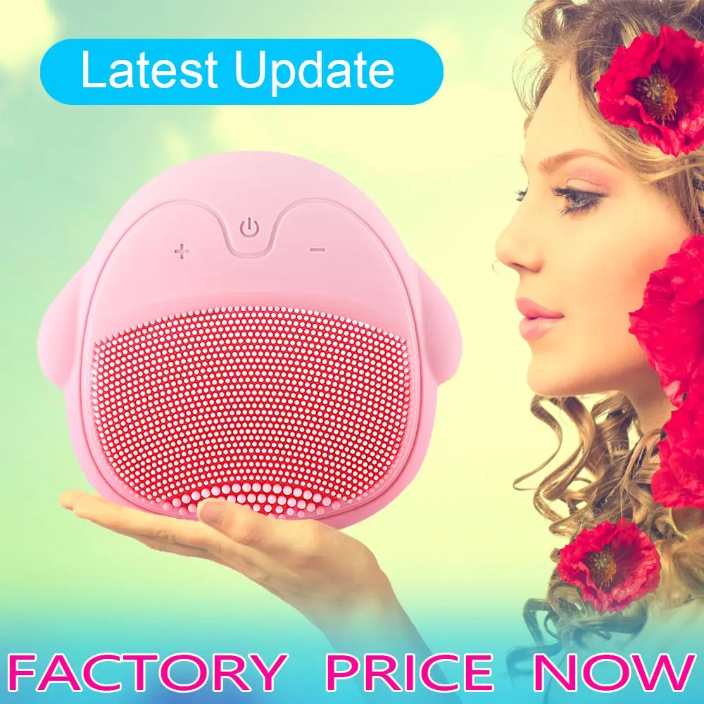 Электрическая силиконовая Очищающая щетка для лица звуковой вибрационный