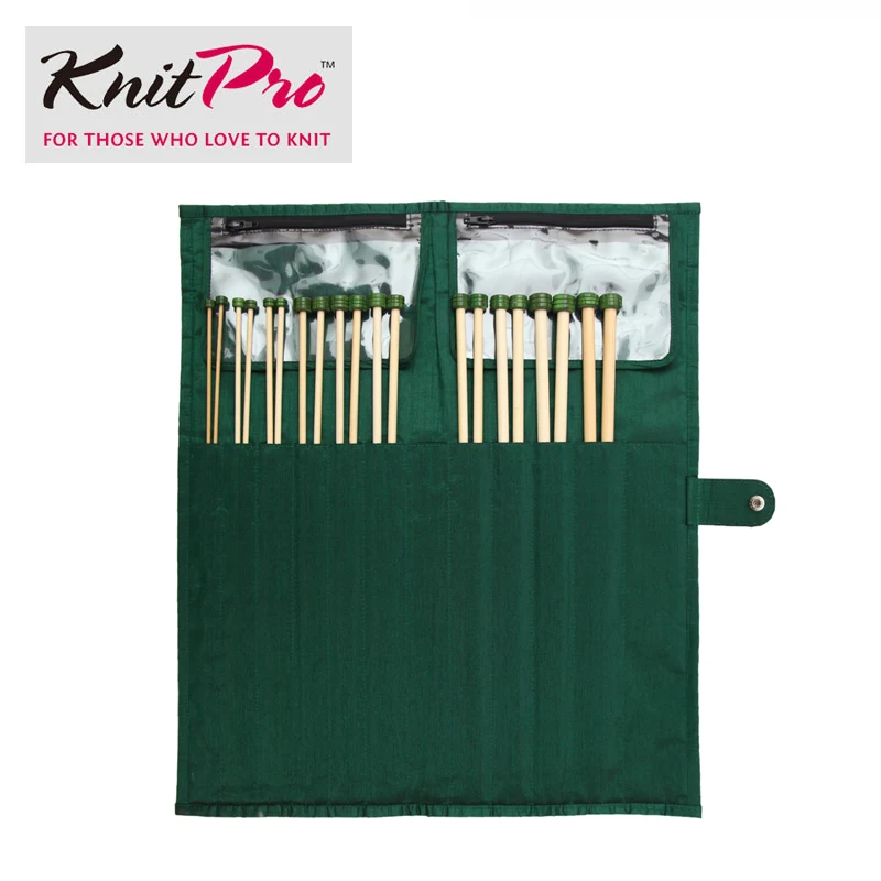 Набор из бамбука Knitpro с одной заостренной иглой|needle injection|set organizerneedle guide |