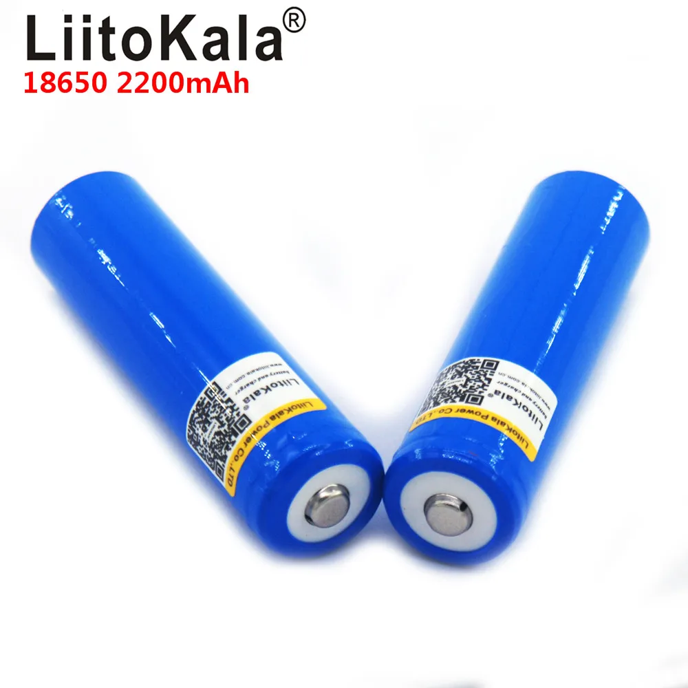 Перезаряжаемая литиевая батарея LiitoKala 18650 3 7 в мА батареи для вспышки