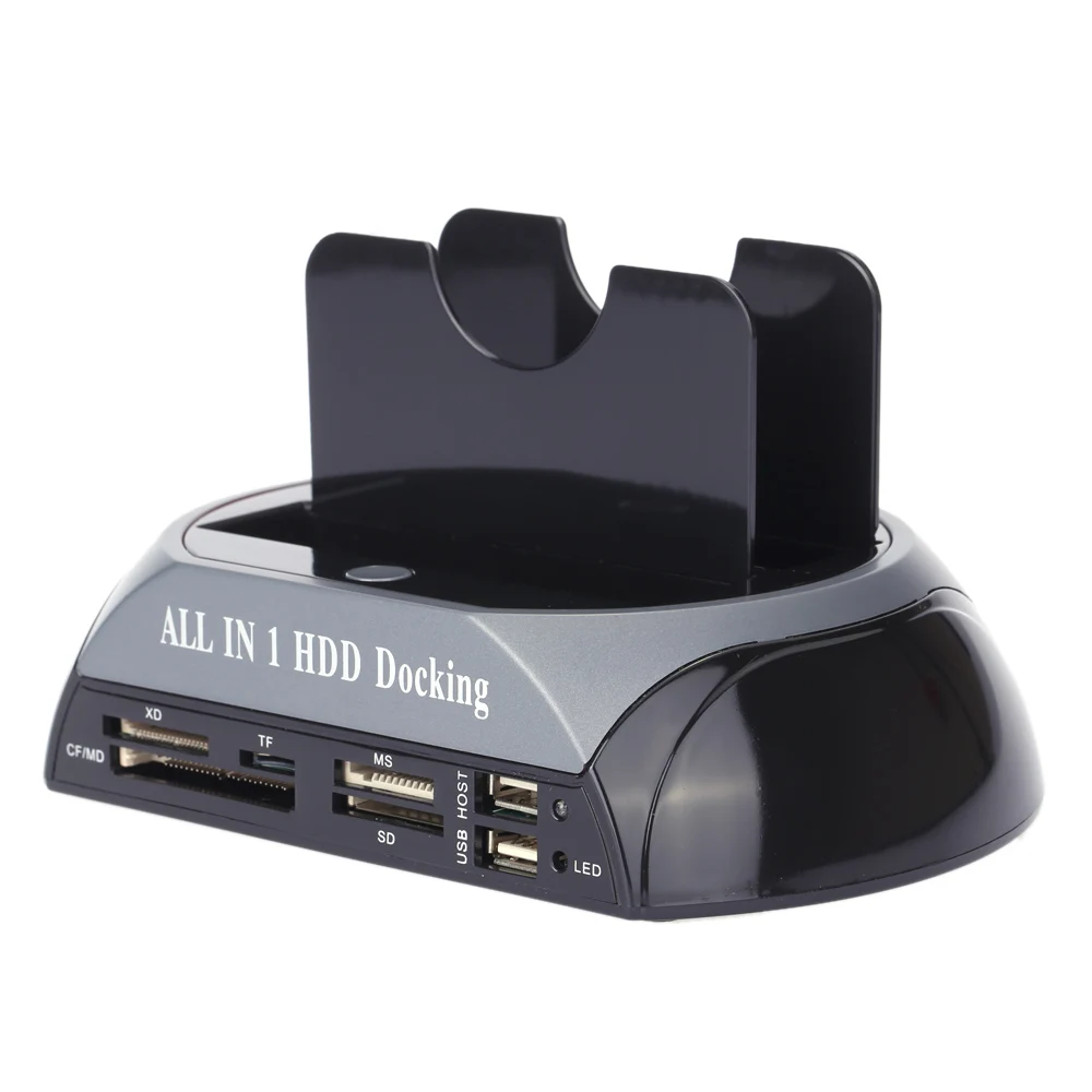 2 5 &quot3 SATA/IDE HDD чехол Dock Dual Bay док станция для жесткого диска e SATA кард ридер