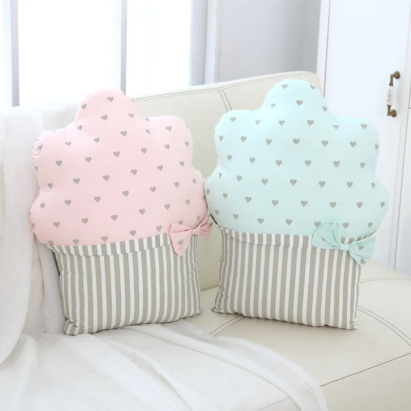 

45*35 cm Soft Cake Pillows Back Cushion Stuffed Plush Toys For Children