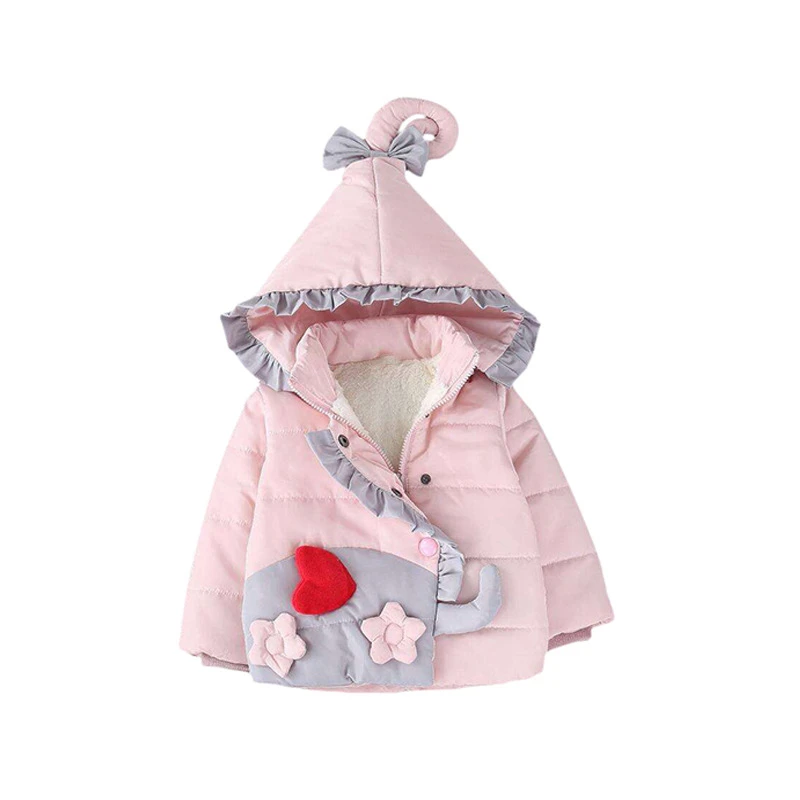 Милая Детская одежда куртка пальто для маленьких мальчиков и девочек сезон осень зима модная утепленная