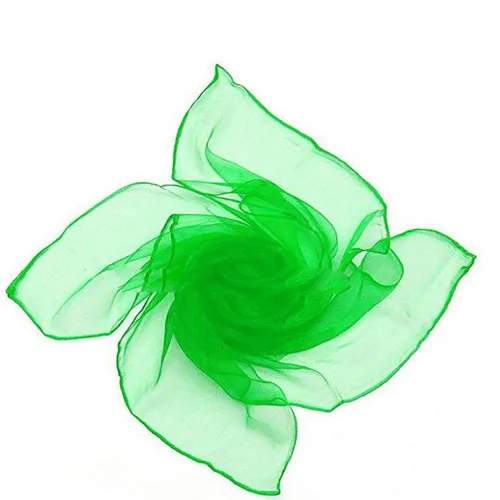 Dark-Green Женские и девичьи милые разноцветные модные простые квадратные шифоновые шарфы на шею для Хэллоуина вечерние платья - Цвет: Dark-Green
