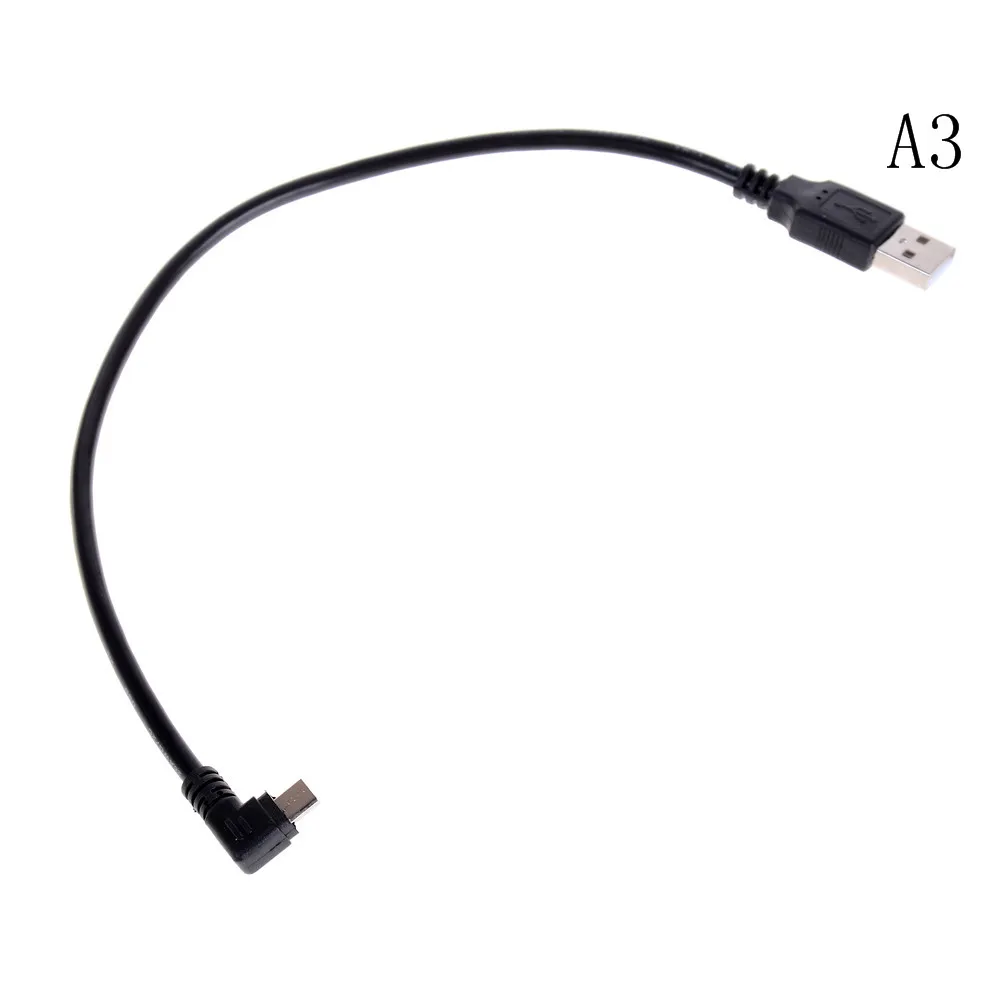 1 шт. USB 2 0 A штекер для мини кабеля 90 градусов кабель передачи данных 30 см