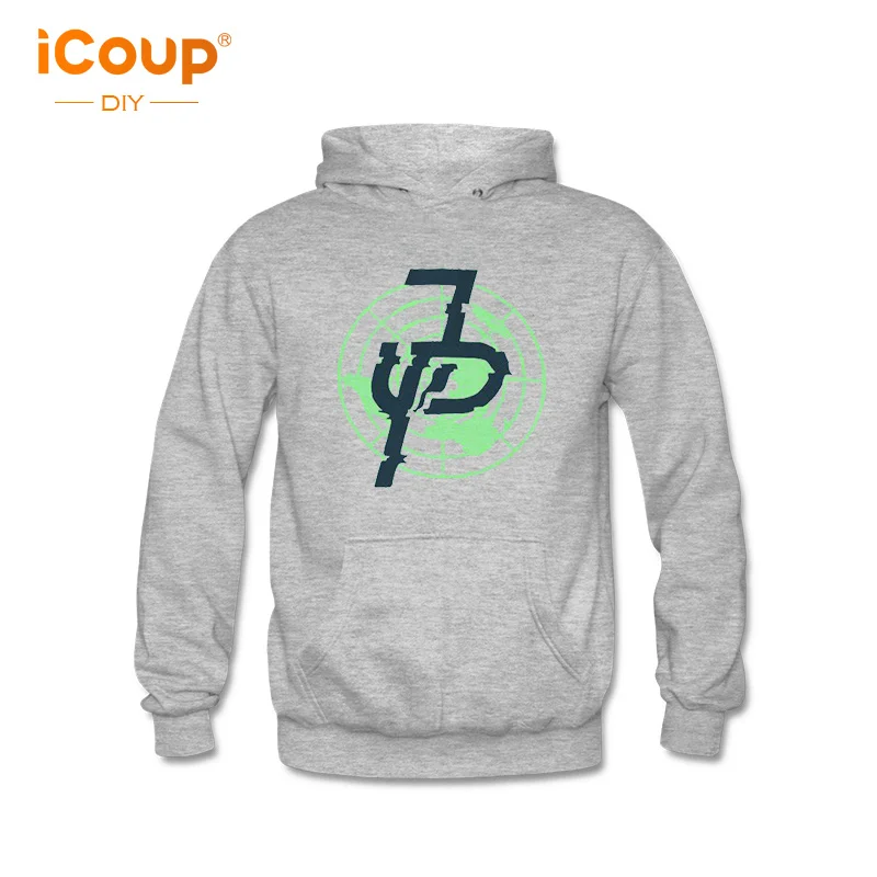 2018 iCoup Мужская Джейк пол JP радар Толстовка DipDye спереди полный толстовки с