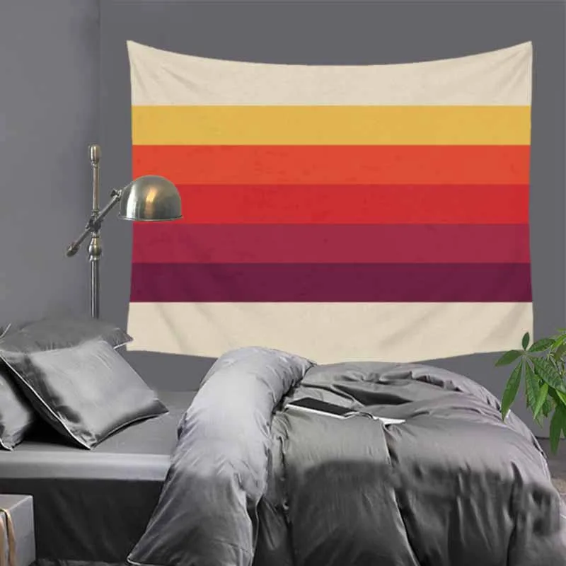 Colored Geometric art paintings Indian tapestry hippie mandala wall hanging Bohemian bedspread dorm decor carpet 51x60&quot LZE21 | Дом и сад
