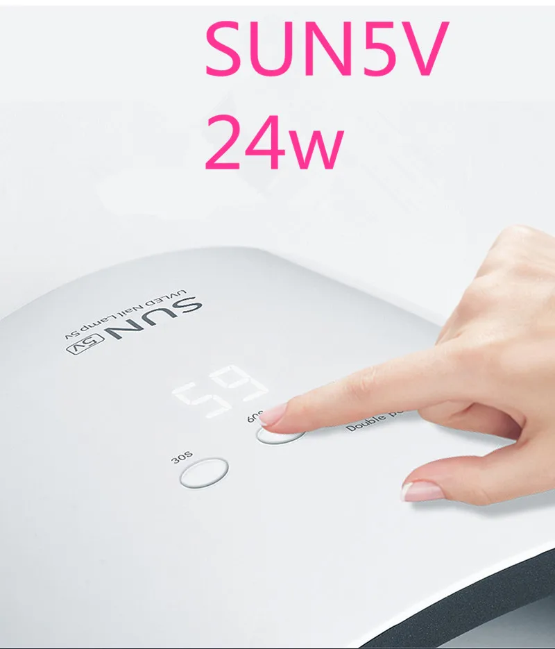

UV Lamp Sun5V Led Nail Lamp For All Gels Polish Sun Light Infrared Sensing Dual light Nail Dryer Machine Manicure Tools