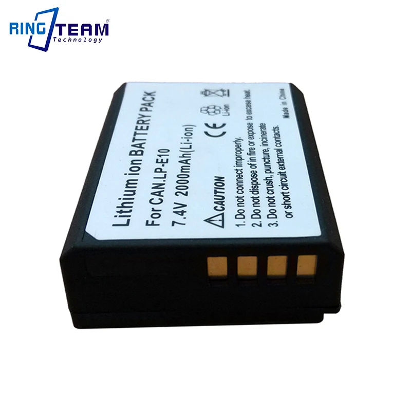 Аккумуляторная батарея для Canon EOS Rebel T3 T5 T6 1100D 1200D 1300D 1500D 3000D 4000D Kiss X50|battery lp-e10|lp-e10
