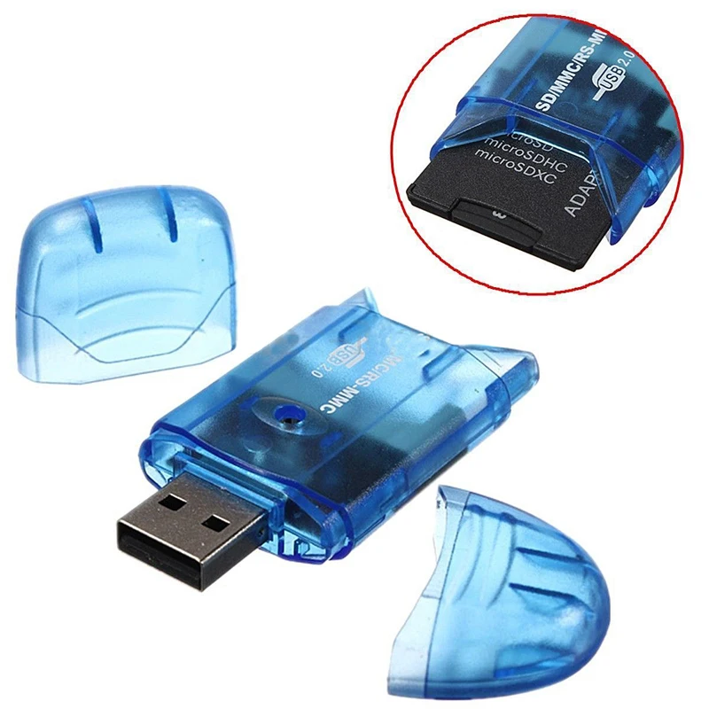 Многофункциональный высокоскоростной USB адаптер для чтения карт памяти MMC SD SDHC TF