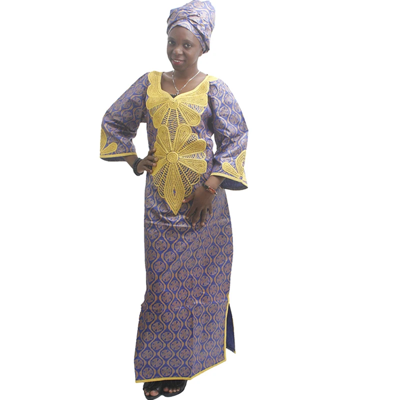 MD тюрбан в африканском стиле женское Хлопковое платье Дашики традиционная африканская одежда для женщин bazin riche africa платья aso oke headtie