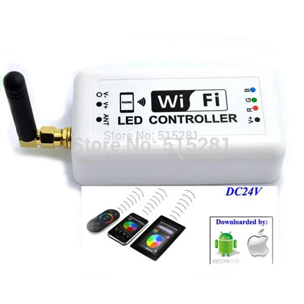 BSOD светодиодный контроллер беспроводной Wifi RGB Входная DC7.5 24V 12A для Светодиодные